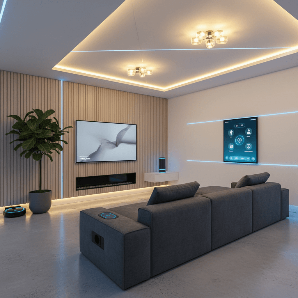 Modern smart home interior